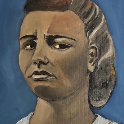 Girl in blues