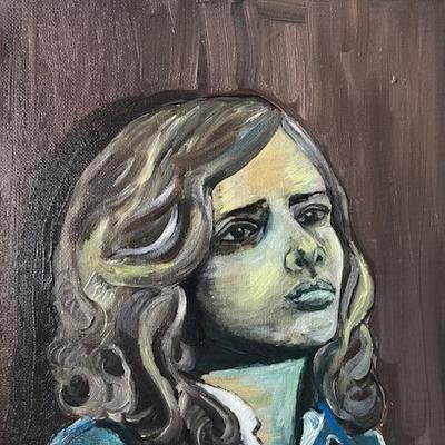 Girl in blue